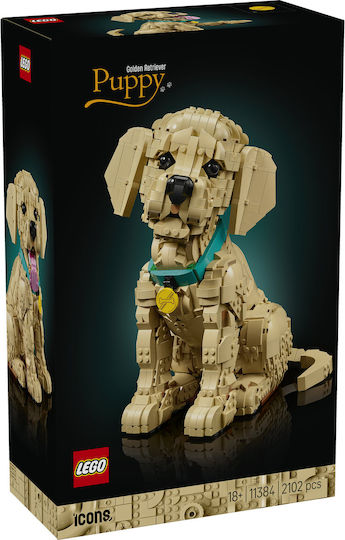 LEGO Icons Golden Retriever Puppy За 18+ Години 2102 Бройки