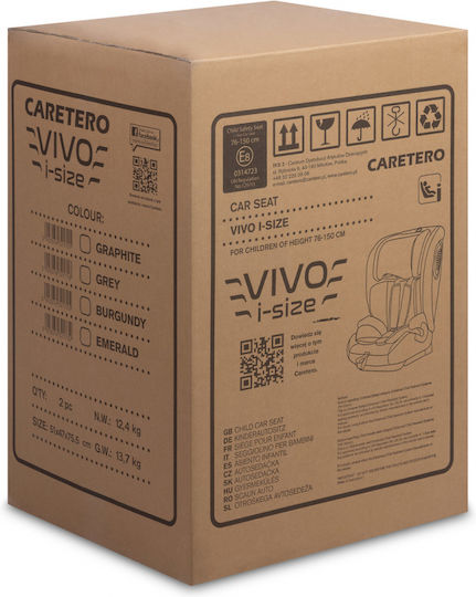 Caretero Vivo Baby Car Seat i-Size with Isofix Graphite