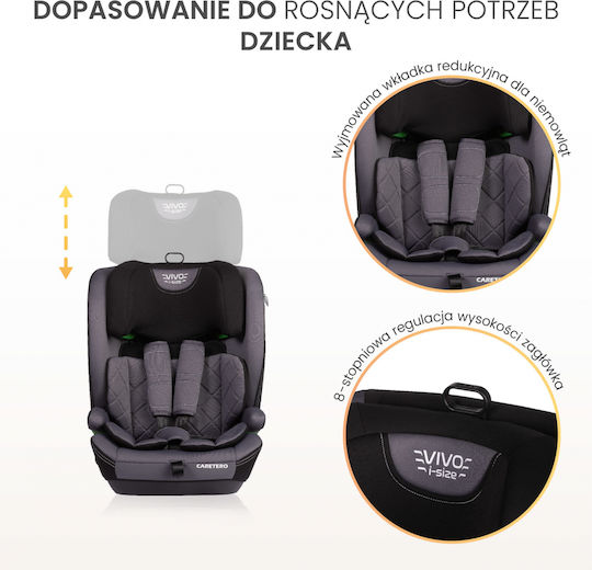 Caretero Vivo Baby Car Seat i-Size with Isofix Graphite