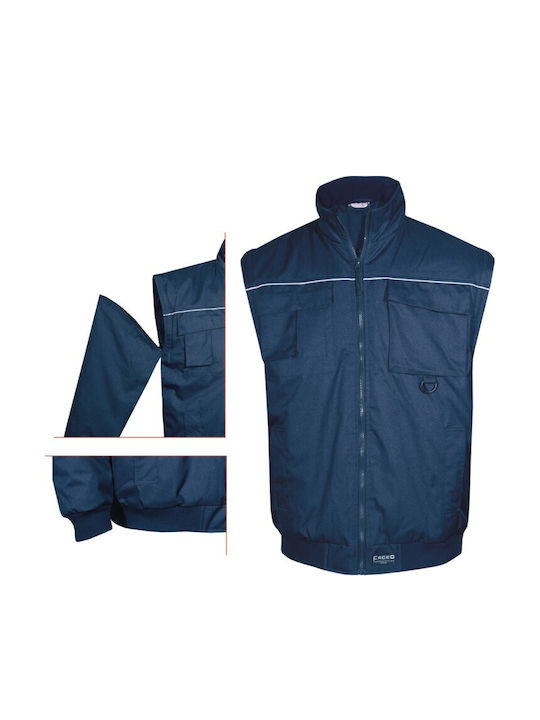 Fageo Arbeitsjacke Gray mit abnehmbaren Ärmeln