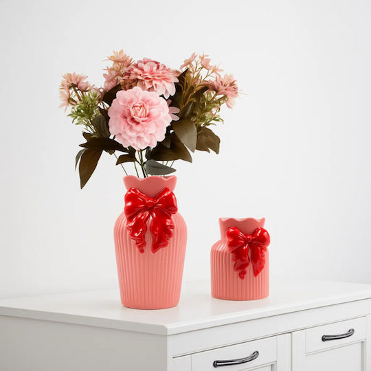 Vase Fiogo Keramik Rosa-Korallen 14,5x14x17,2cm