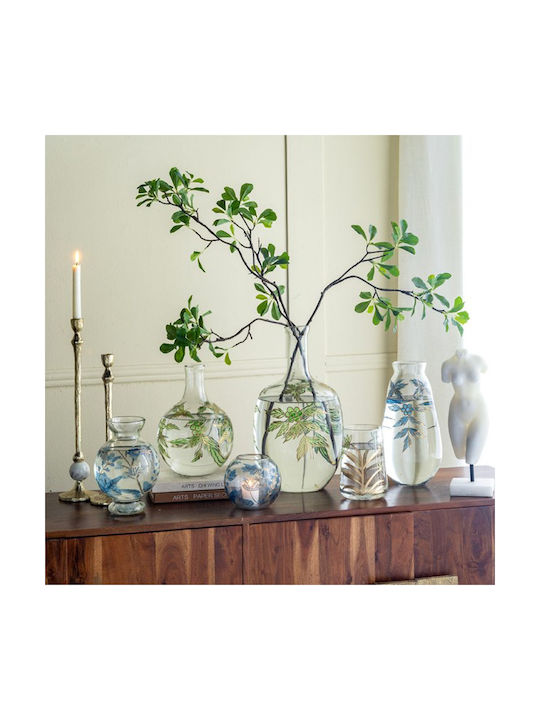 Artekko Decorative Vase Aphelios Transparent 14x12.5x14cm