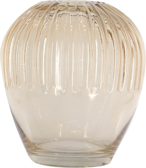 Artekko Βάζο Γυάλινο Aphelios Καφέ 19x19xΥ22cm Artekko Βάζο Γυάλινο Aphelios Καφέ 19x19xΥ22cm