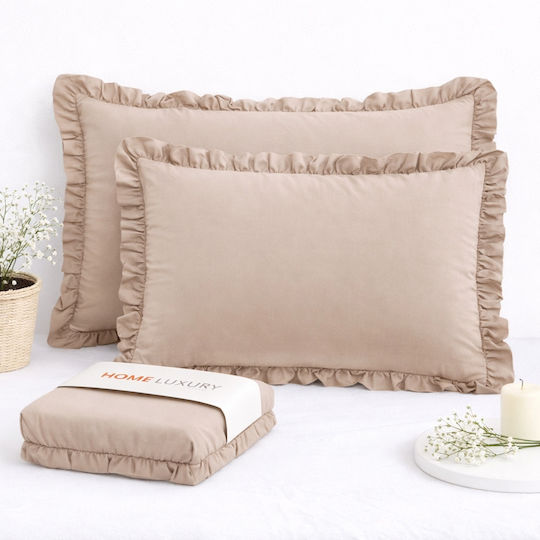 My Home Luxury Kissenbezug-Set Ecru 50x70cm.