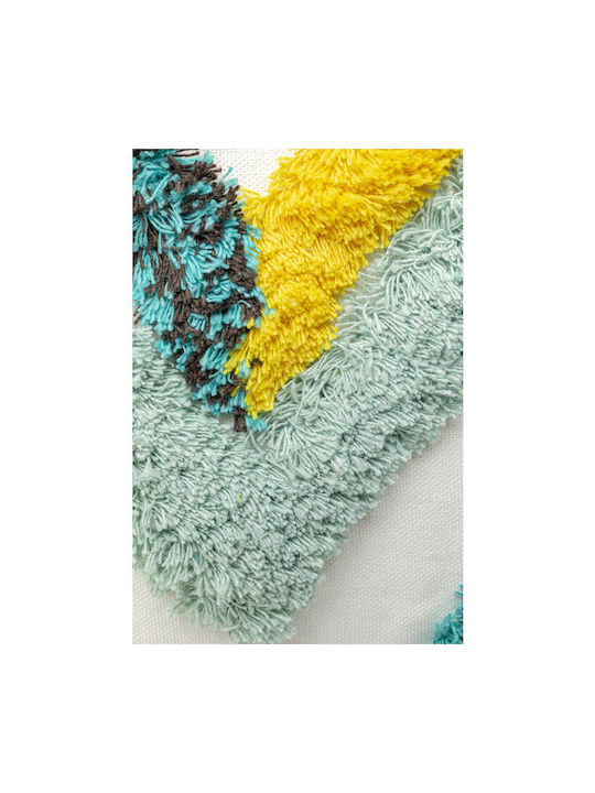 Kare Design Μαξιλάρι Καναπέ Funky Μπλε - Κίτρινο 45x45εκ.