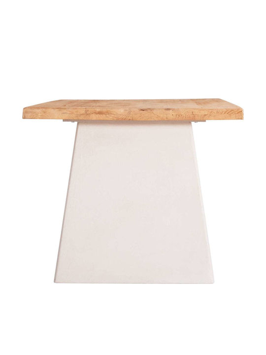 Masă Sala de mese Lemnoasă Off-white 179x90x75buc