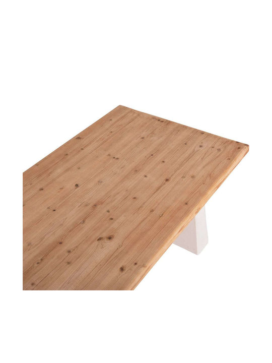Masă Sala de mese Lemnoasă Off-white 179x90x75buc
