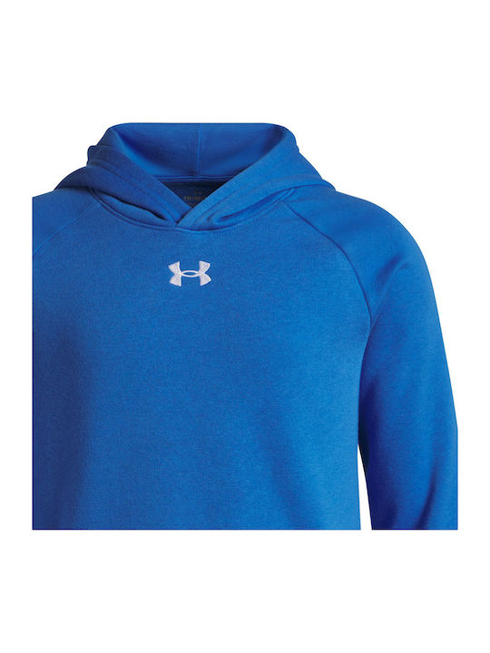 Fleece Παιδικό Φούτερ με Κουκούλα και Τσέπες Γαλάζιο Rival