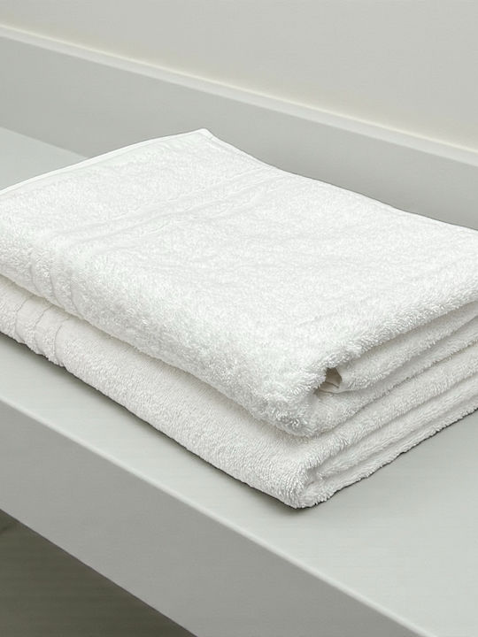 Olia Home Πετσέτα Προσώπου 50x90εκ. Λευκή Βάρους 500gr/m²