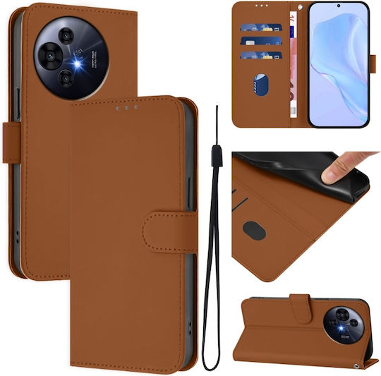 Skin Feel Solid Color Wallet Piele Maro (TCL 50 NXTPAPER 5G / TCL 50 Pro NXTPAPER 5G)