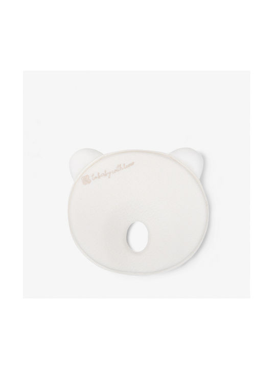 Kikka Boo Ergonomic Bear Baby Plagiocephaly Pillow Memory Foam White 34x28cm