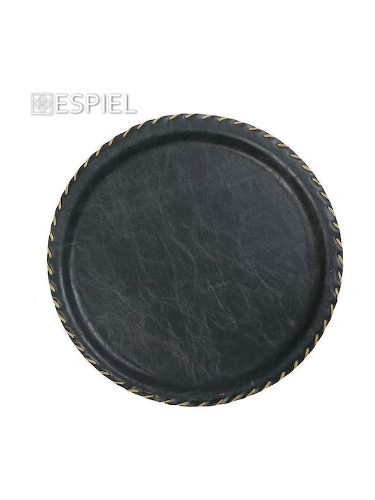 Espiel Round Serving Tray in Green Color 34x34x1.5cm LTG33K8-1 1pcs