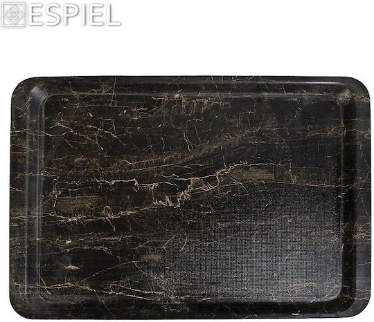 Espiel Hybrid Дърво Поднос за сервиране Противоплъзгащ се в Черен Цвят 53x37см TFKAM3753K25-1 1бр