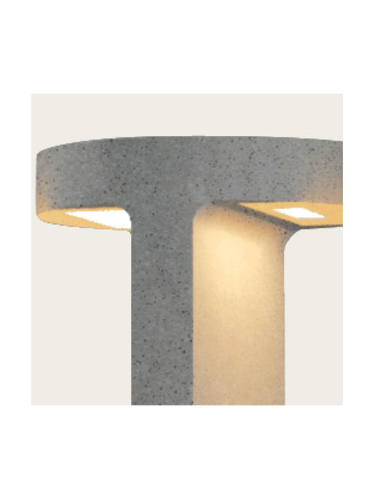 Zambelis Lights Zambelis Lights Außenstehlampen LED 8W mit Warmes Weiß Licht Grau