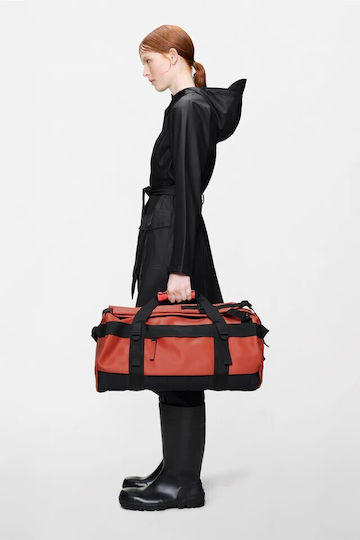 Rains Duffel Bag Small Sack Voyage Back Red Fabric M55xW28xH28cm