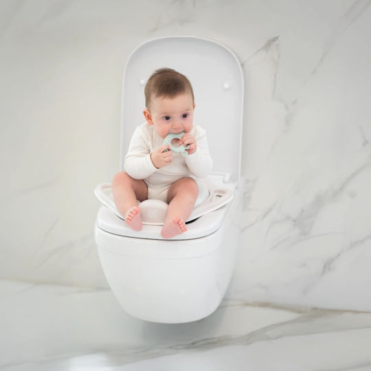 Kikka Boo Toddler Toilet Seat Hippopotamus with Handles and Pink Cushion