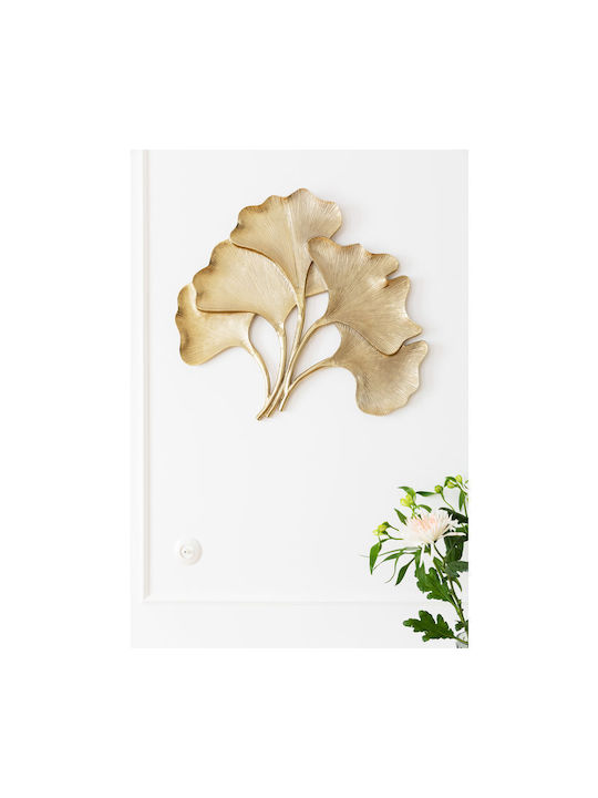 Kare Design Διακοσμητικό Τοίχου Χρυσό από Μέταλλο 66x4x72cm