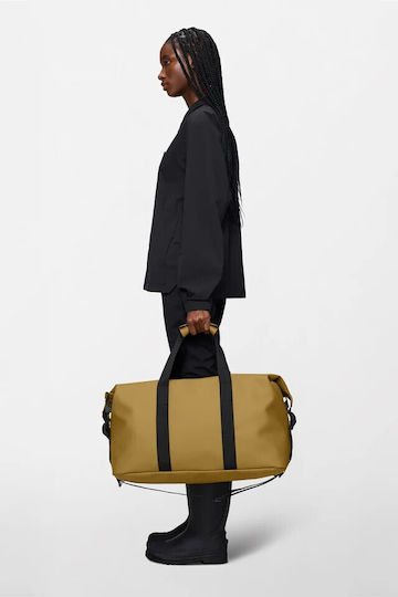 Rains Hilo Weekend Bag Yellow Fabric Sack Voyage M52xP26xH52cm