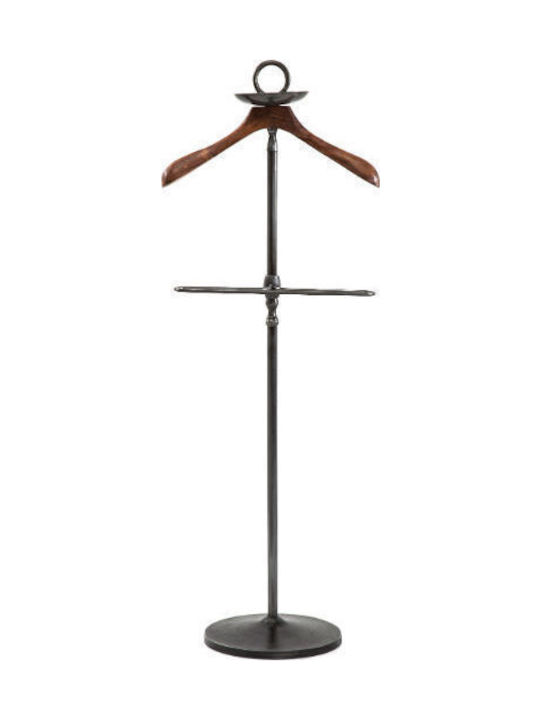 Kare Design Freistehender Kleiderständer Metallisch Schwarz 53.5x29x122cm