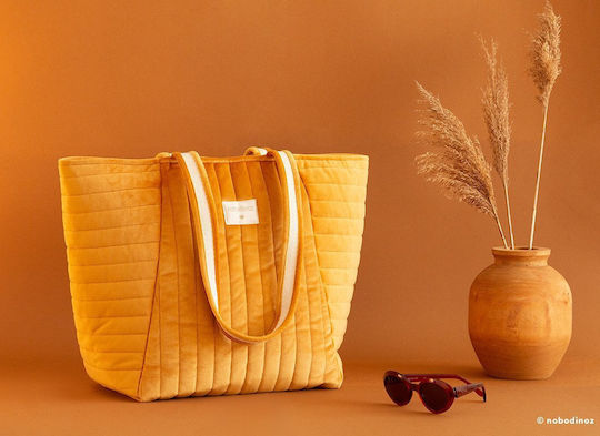 Nobodinoz Shoulder Handbag Changing Pad Savanna Farniente Yellow 50x34x18cm