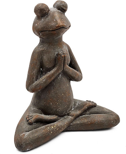 Artekko Broască Animală Maro Figurine Decorative Din Magneziu 30x18x34 Cm 30cm X 18cm X 34cm