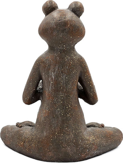Artekko Broască Animală Maro Figurine Decorative Din Magneziu 30x18x34 Cm 30cm X 18cm X 34cm