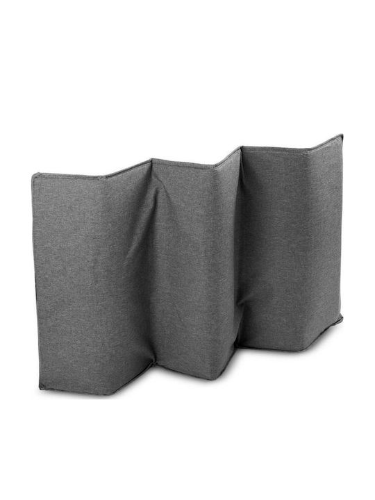 Caretero Basic Plus Παρκοκρέβατο με Στρώμα Graphite 125x66cm