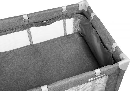Caretero Basic Plus Playpen with Mattress Graphite 125x66cm
