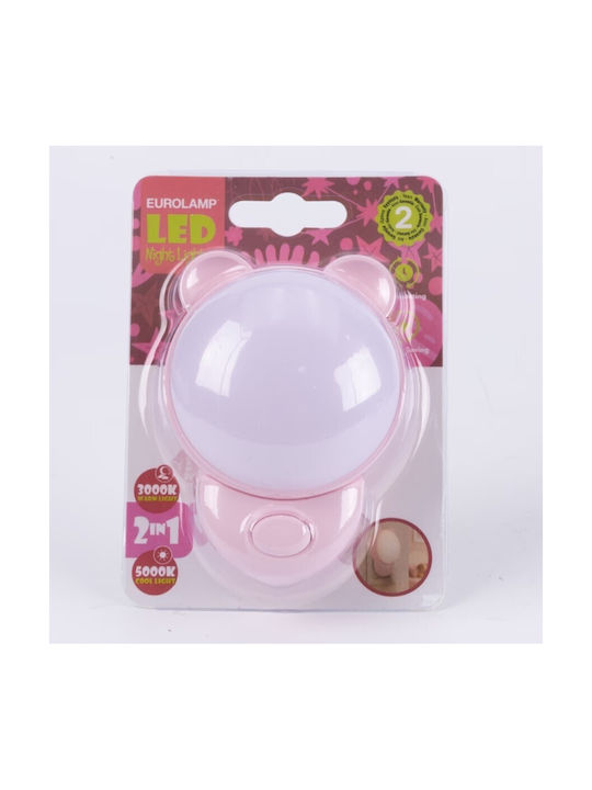 Eurolamp Nursery Night Light LED Power Pink Cold
