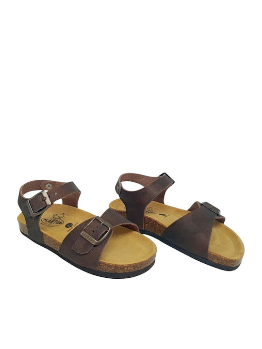 Kindersandalen Anatomisch Maronenfarbe