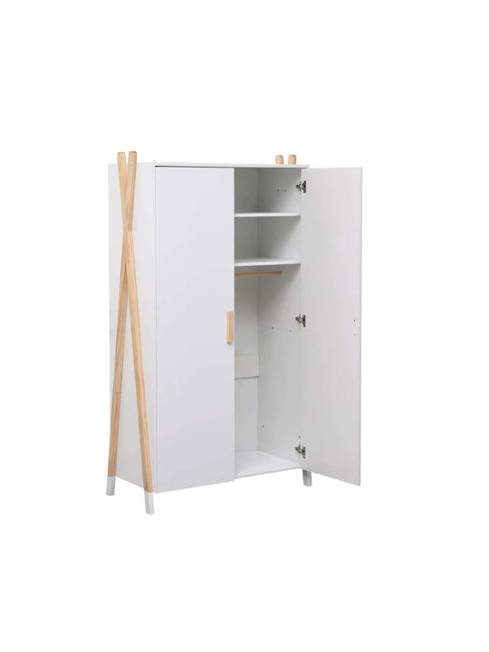 Two Door Wardrobe White