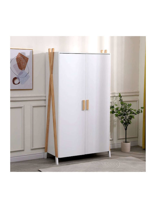 Two Door Wardrobe White