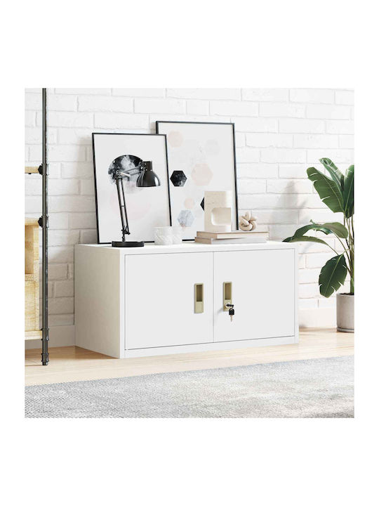 Cabinet de Birou Metalic Alb 80x40x40cm