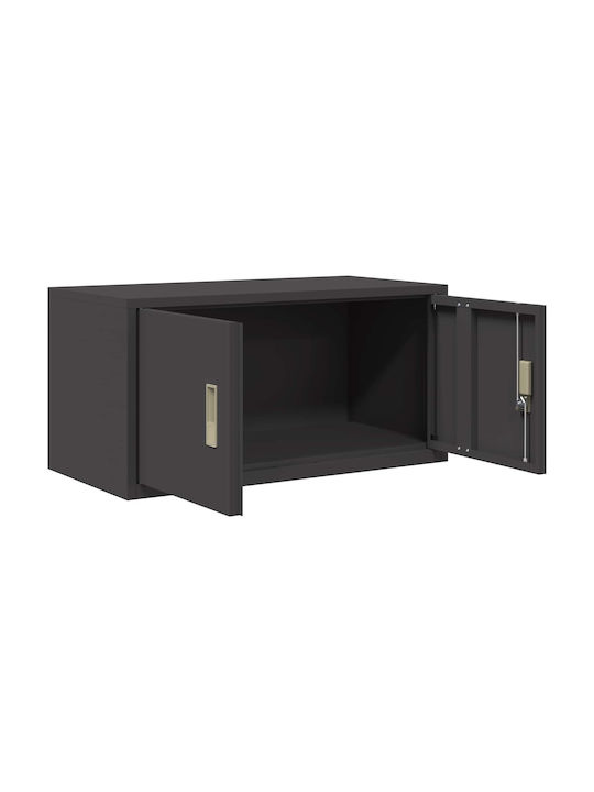 Ντουλάπι Γραφείου Μεταλλικό Μαύρο 80x40x40cm