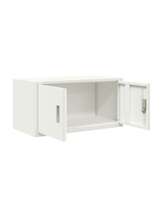 Cabinet de Birou Metalic Alb 80x40x40cm