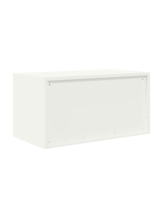 Cabinet de Birou Metalic Alb 80x40x40cm