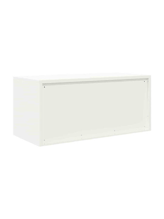 Ντουλάπι Γραφείου Μεταλλικό Λευκός 90x40x40cm