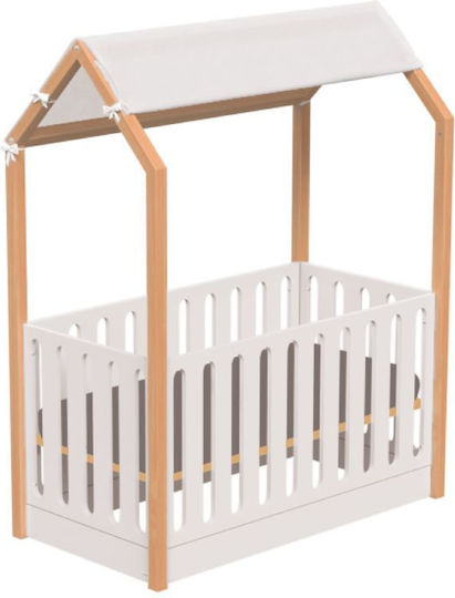 Casababy Πολυμορφική Κούνια Montessori La Maison Λευκή