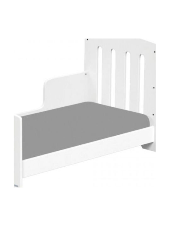 Casababy Babybett Kinderbett Art Weiß-Grau