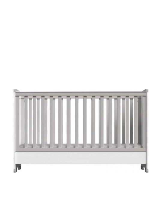 Casababy Κούνια Smart White & Grey με Στρώμα