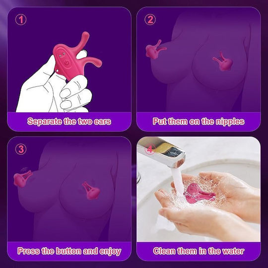 SMD Smooth Operator, 2-in-1 Nipple Stimulator & Clitoral Vibrator Clitoral Vibrator Pink