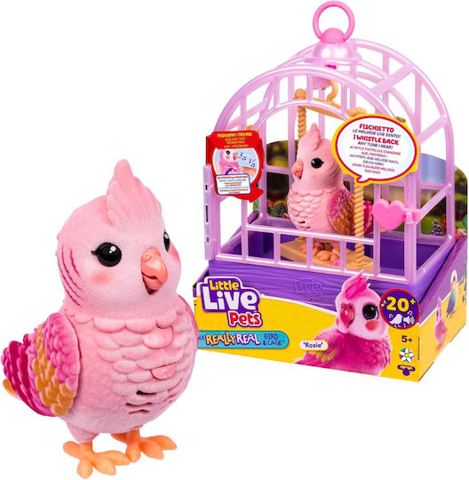 My Really Real Bird & Cage Rosie Little Live Pets For 5+ Years 25cm (Miscellaneous Designs)