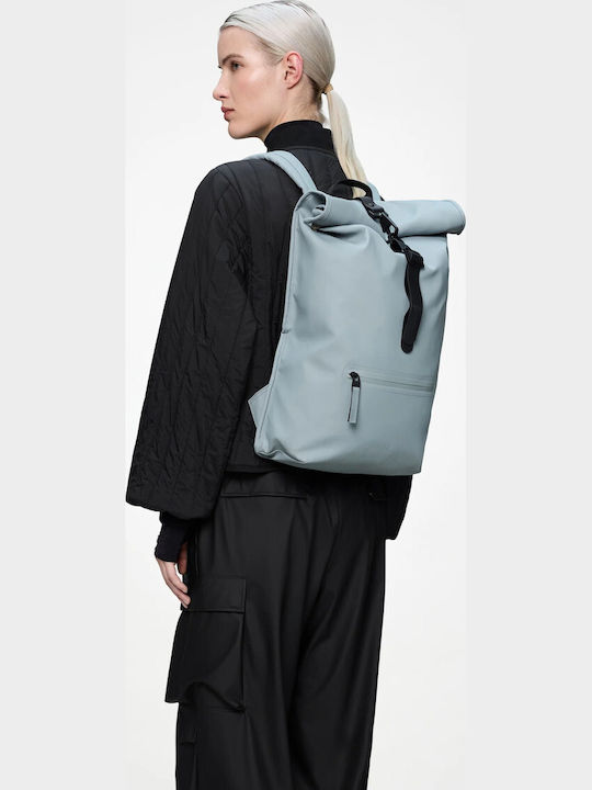 Rains Rolltop Rucksack Γαλάζιο