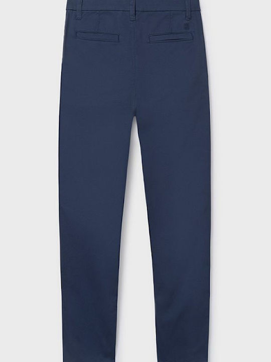 Kinderhose Chino Stoff Dunkelblau Basic