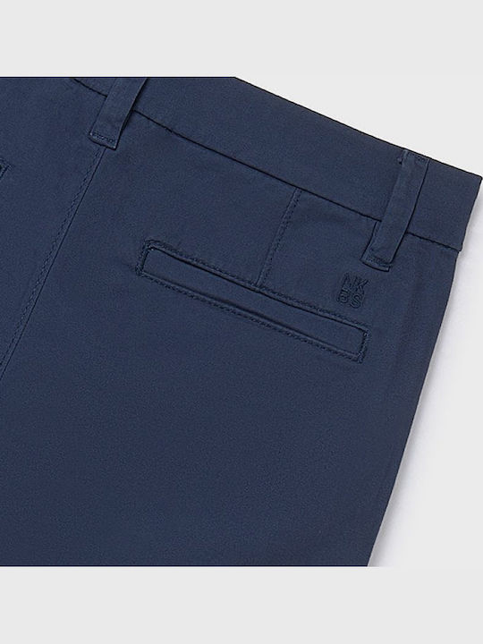 Kinderhose Chino Stoff Dunkelblau Basic