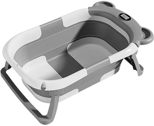 Little Mom Faltbare Babybadewanne mit Thermometer Gray