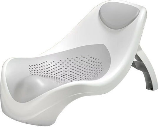 Little Mom Foldable Baby Bath with Thermometer Gray