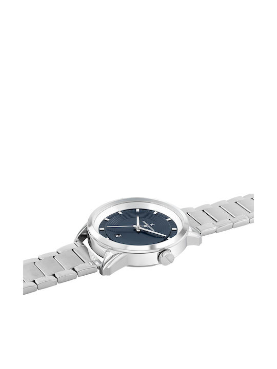 Pierre Cardin Herrenuhr 45mm Batterie mit Silber Metallarmband