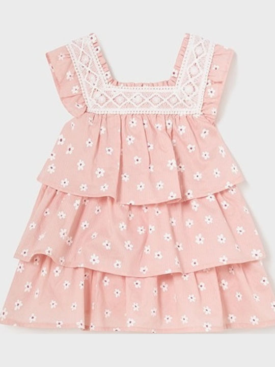 Mayoral Baby Rüschen Blumen Kleid 24-01922-064 Pastell