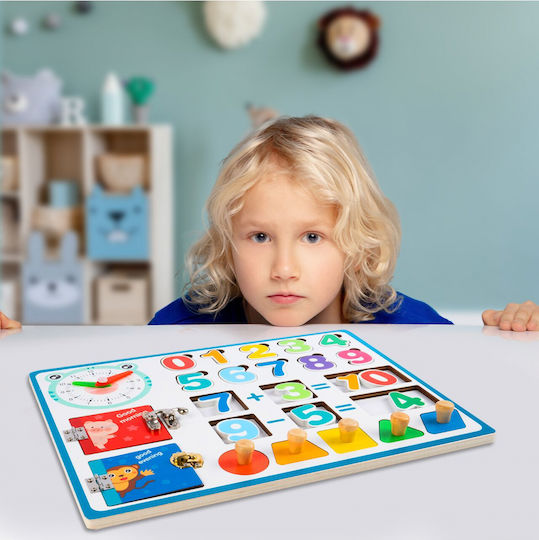 MalPlay Educational Game Letters & Numbers made of Wood